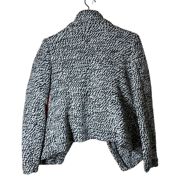 NEW Blank NYC Friend Zone Black White Knit Moto Jacket Size Small Wool Blend - Picture 6 of 9